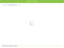 Tablet Screenshot of eyenamicsny.com